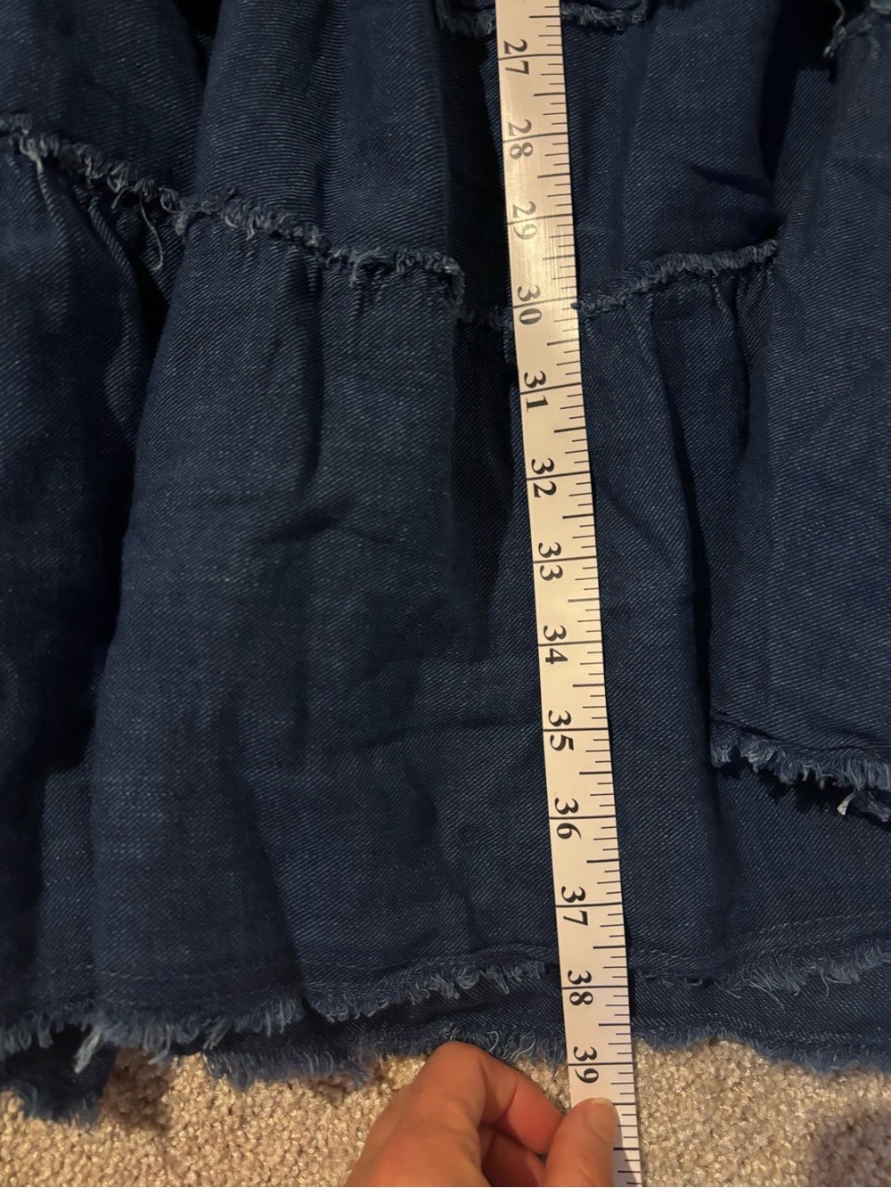 Pilcro Denim Tiered Ruffle Maxi Skirt - Picture 8 of 10